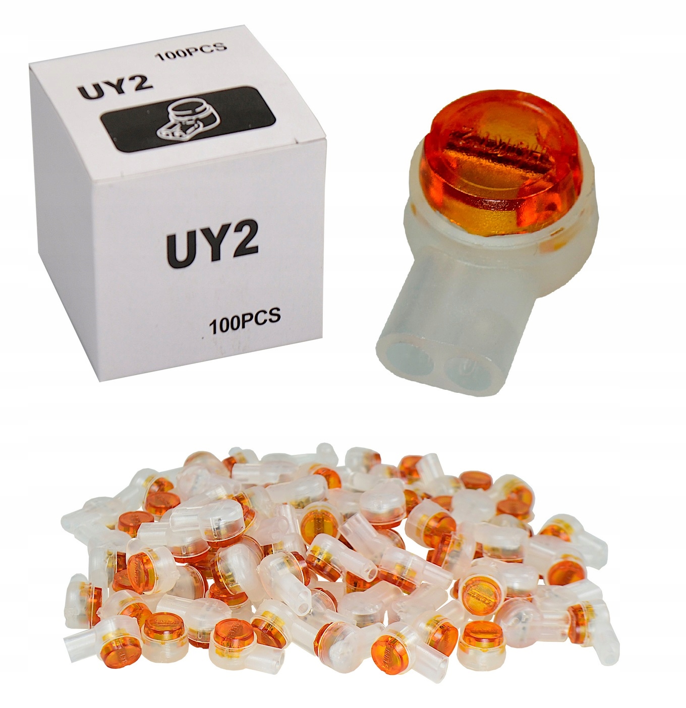 Rýchlospojka UY2 0,4-0,8 mm² / 2, 100 ks.